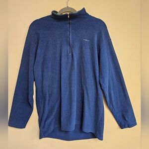 Patagonia VTG Capilene Base Layer Navy Blue Quarter Zip Long Sleeve Top XL USA